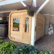 Dundalk CT Luna 4 Person Barrel Sauna - The Sauna Solution LLC