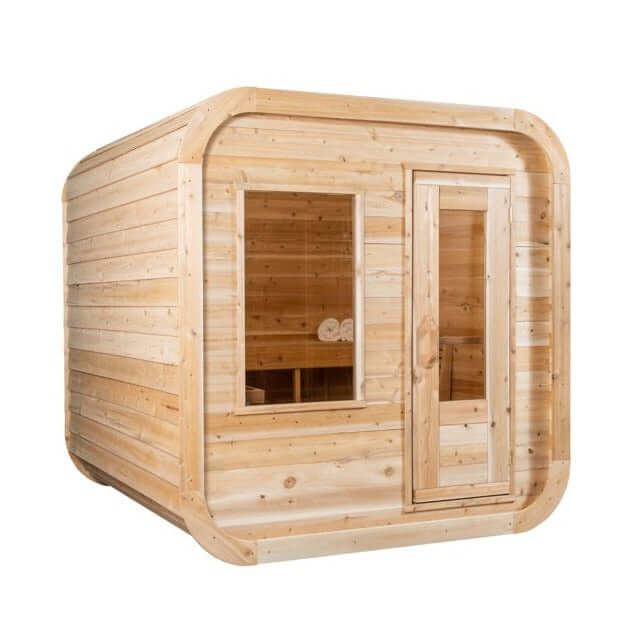 Dundalk CT Luna 4 Person Barrel Sauna - The Sauna Solution LLC