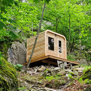 Dundalk CT Luna 4 Person Barrel Sauna - The Sauna Solution LLC