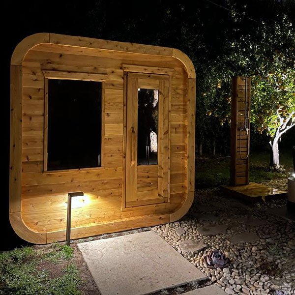 Dundalk CT Luna 4 Person Barrel Sauna - The Sauna Solution LLC