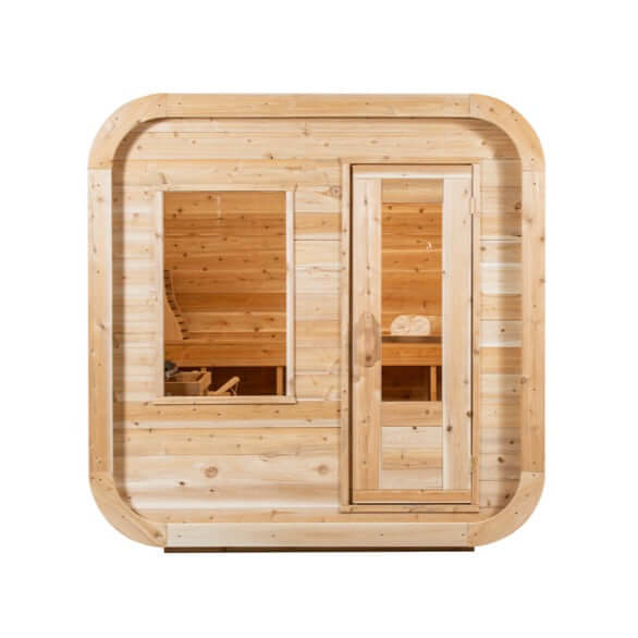Dundalk CT Luna 4 Person Barrel Sauna - The Sauna Solution LLC
