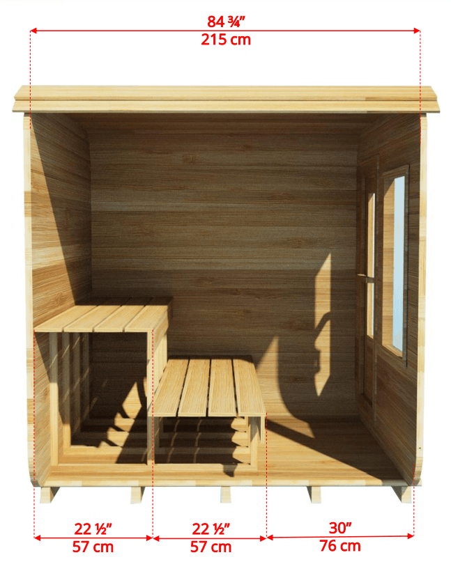 Dundalk CT Luna 4 Person Barrel Sauna - Sauna Heater Supply