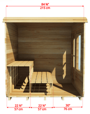 Dundalk CT Luna 4 Person Barrel Sauna - The Sauna Solution LLC