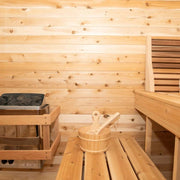 Dundalk CT Luna 4 Person Barrel Sauna - The Sauna Solution LLC
