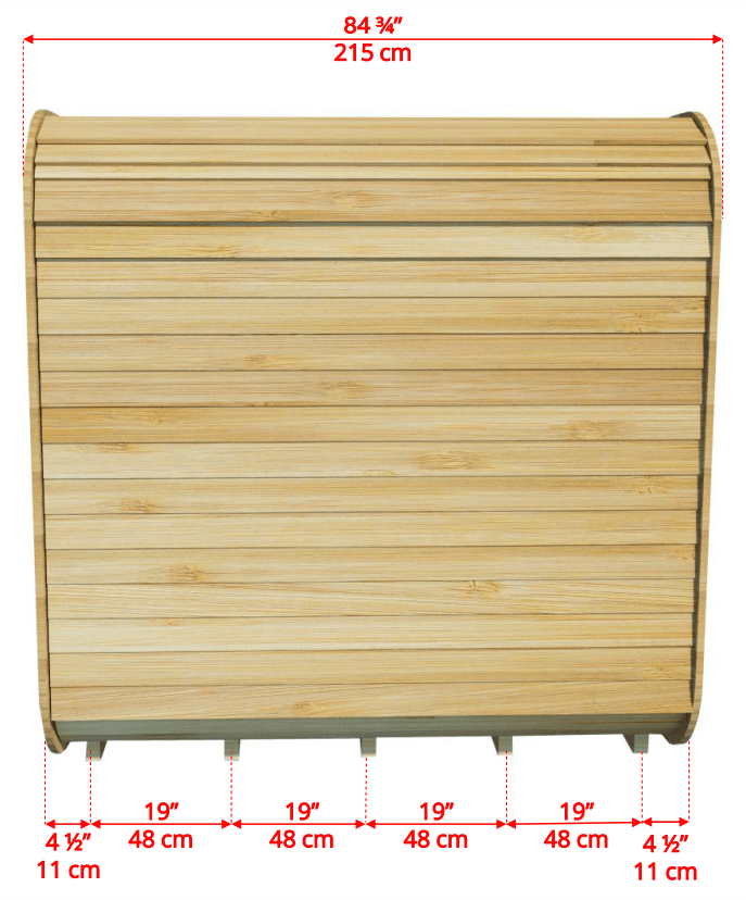 Dundalk CT Luna 4 Person Barrel Sauna - The Sauna Solution LLC