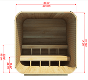Dundalk CT Luna 4 Person Barrel Sauna - The Sauna Solution LLC