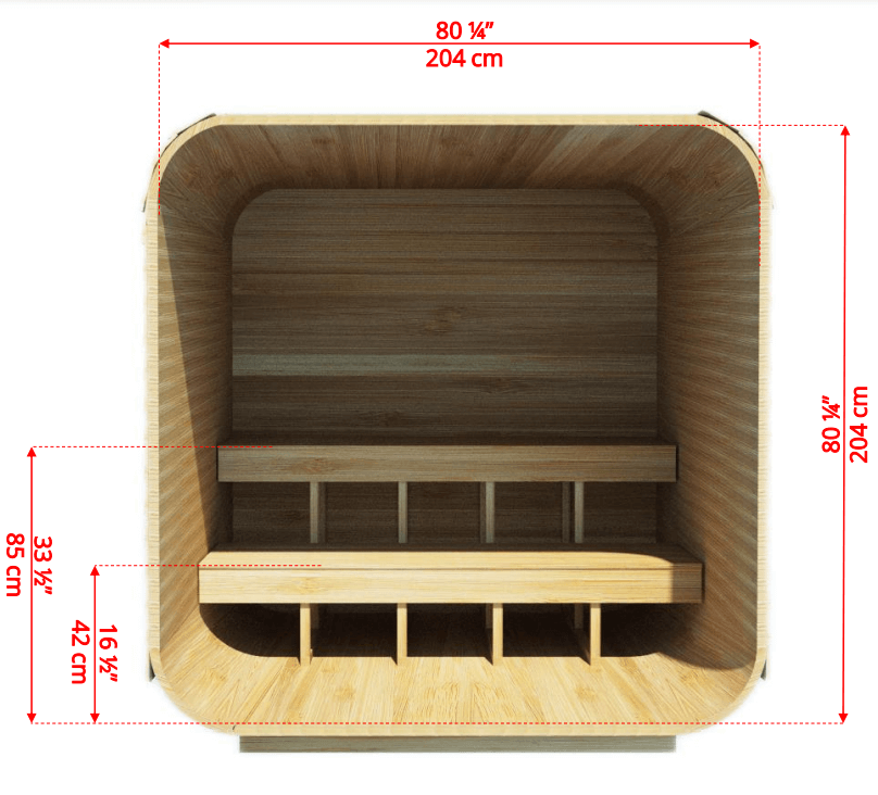 Dundalk CT Luna 4 Person Barrel Sauna - Sauna Heater Supply
