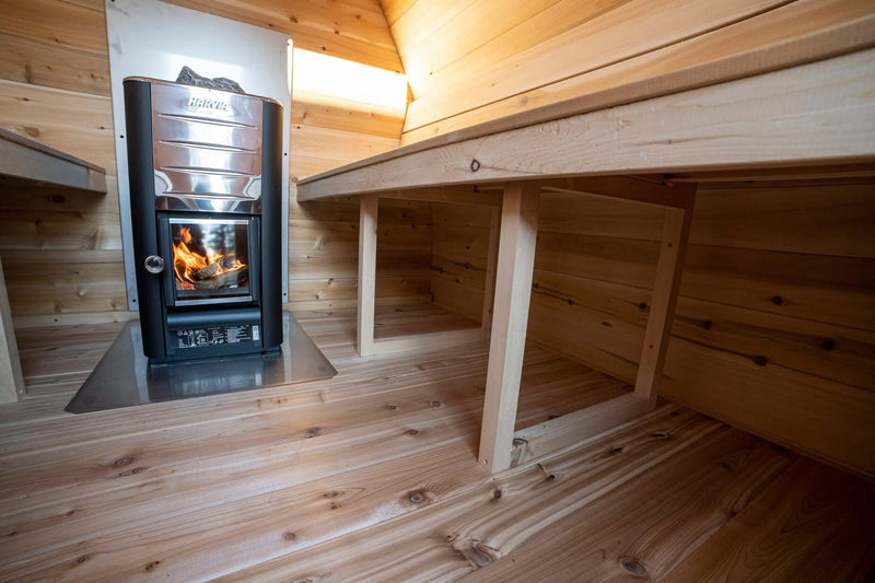 Dundalk CT Mini POD 4 Person Outdoor Sauna - The Sauna Solution LLC