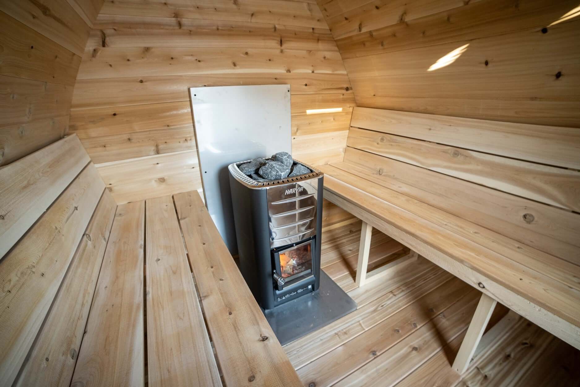 Dundalk CT Mini POD 4 Person Outdoor Sauna - The Sauna Solution