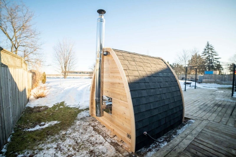 Dundalk CT Mini POD 4 Person Outdoor Sauna - The Sauna Solution LLC