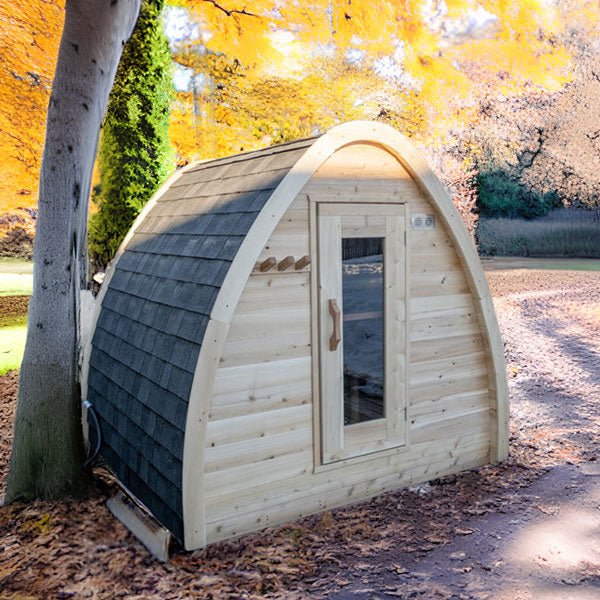 Dundalk CT Mini POD 4 Person Outdoor Sauna - The Sauna Solution LLC