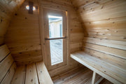 Dundalk CT Mini POD 4 Person Outdoor Sauna - The Sauna Solution LLC