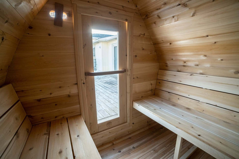 Dundalk CT Mini POD 4 Person Outdoor Sauna - The Sauna Solution LLC