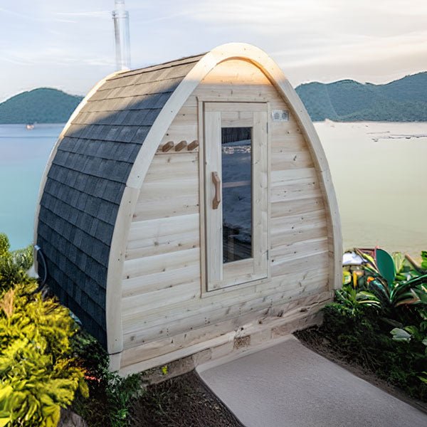 Dundalk CT Mini POD 4 Person Outdoor Sauna - The Sauna Solution
