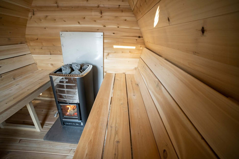 Dundalk CT Mini POD 4 Person Outdoor Sauna - The Sauna Solution LLC