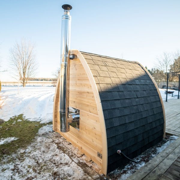 Dundalk CT Mini POD 4 Person Outdoor Sauna - The Sauna Solution LLC