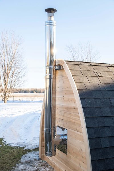 Dundalk CT Mini POD 4 Person Outdoor Sauna - The Sauna Solution LLC