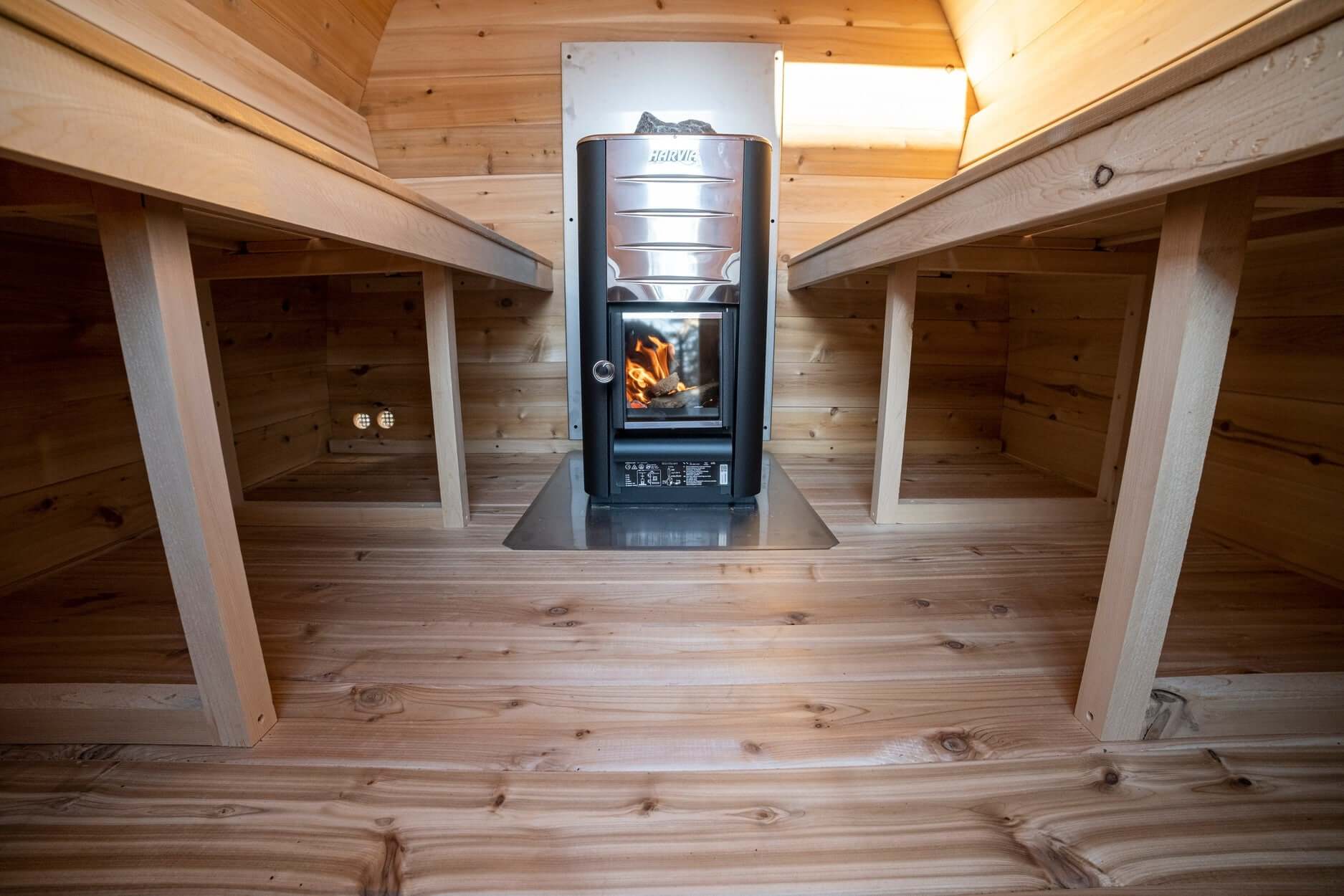 Dundalk CT Mini POD 4 Person Outdoor Sauna - The Sauna Solution