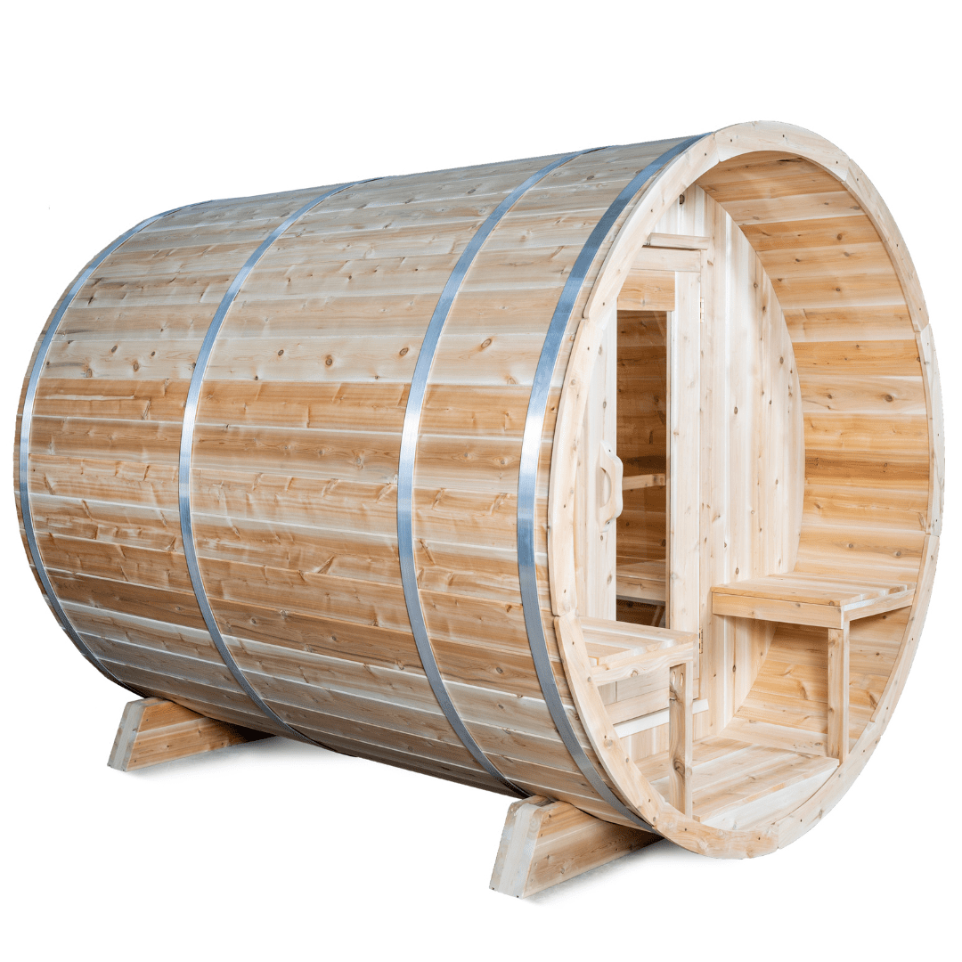 Dundalk CT Serenity 6 Person Barrel Sauna - Sauna Heater Supply