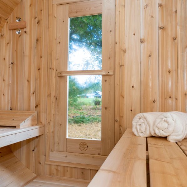 Dundalk CT Serenity 6 Person Barrel Sauna - The Sauna Solution LLC