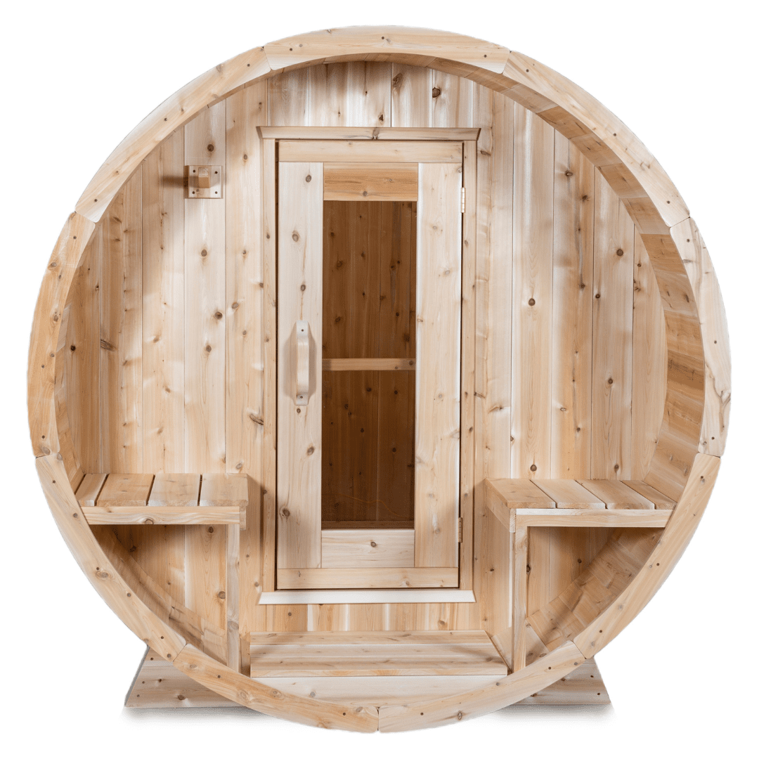 Dundalk CT Serenity 6 Person Barrel Sauna - Sauna Heater Supply