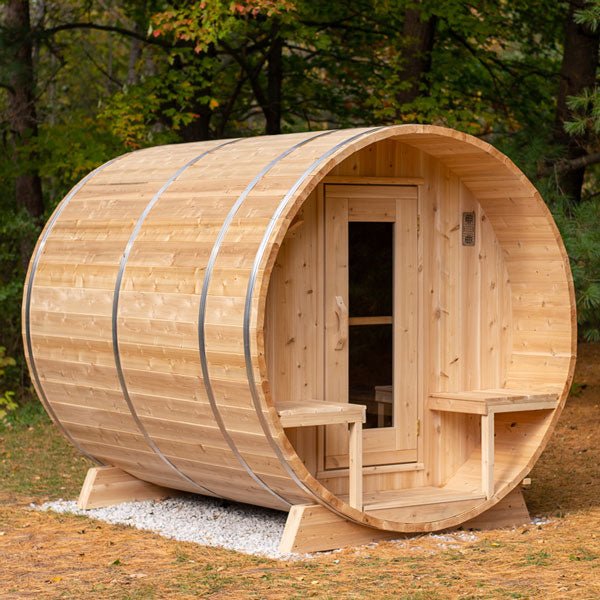 Dundalk CT Serenity 6 Person Barrel Sauna - Sauna Heater Supply