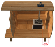 Dundalk CT Serenity 6 Person Barrel Sauna - The Sauna Solution LLC