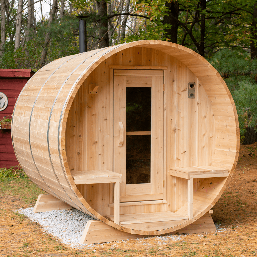 Dundalk CT Serenity 6 Person Barrel Sauna - The Sauna Solution