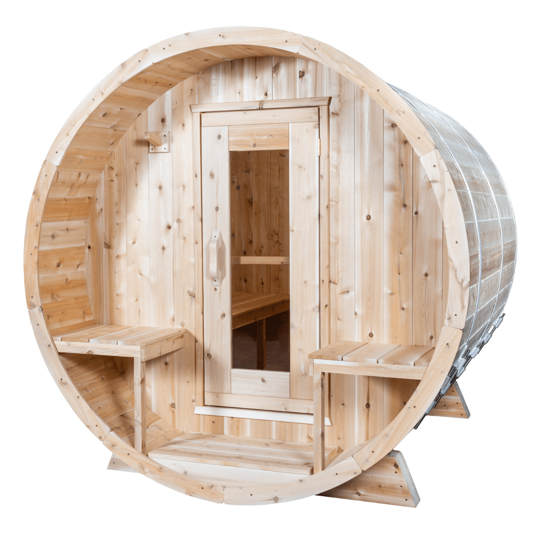 Dundalk CT Serenity 6 Person Barrel Sauna - Sauna Heater Supply
