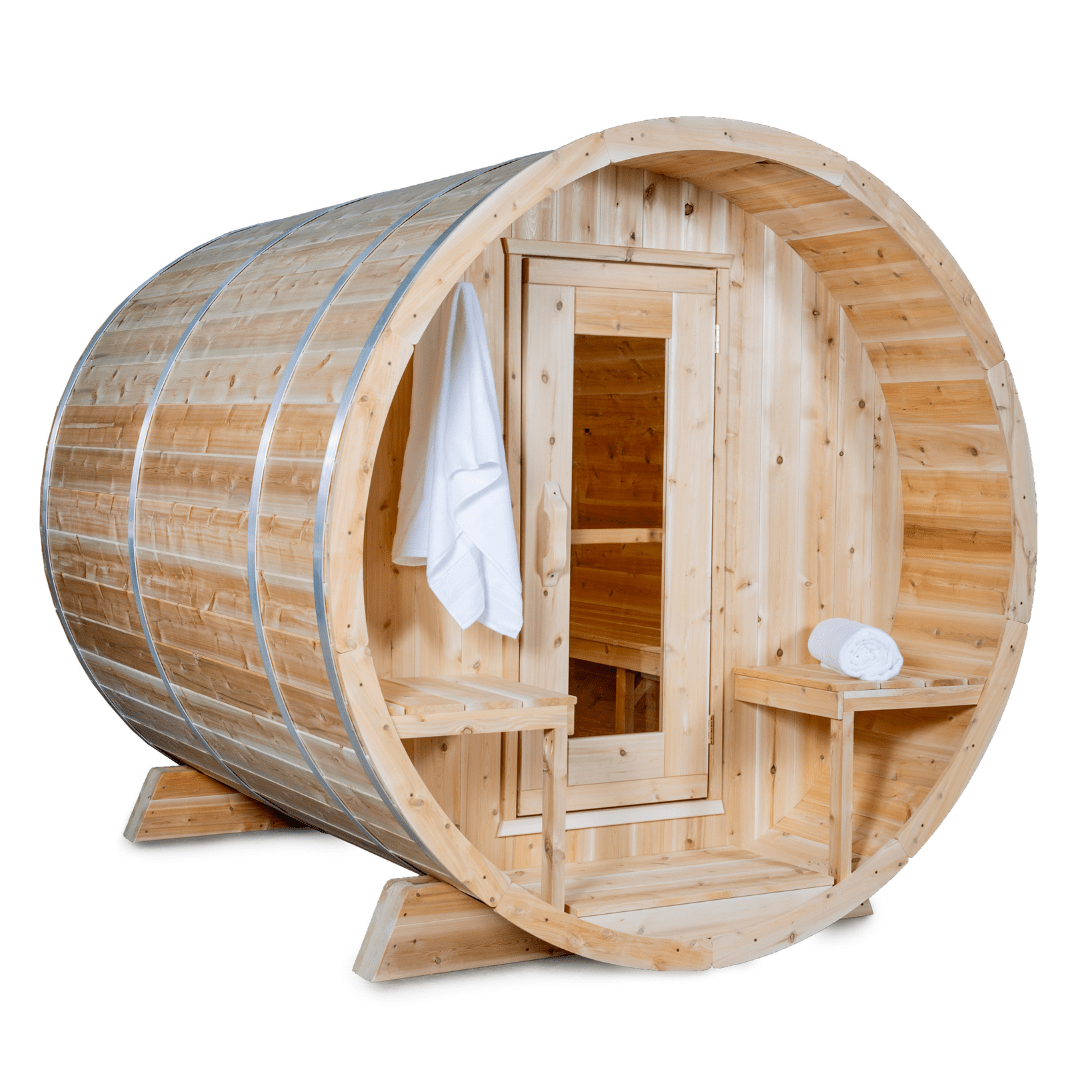 Dundalk CT Serenity 6 Person Barrel Sauna - Sauna Heater Supply