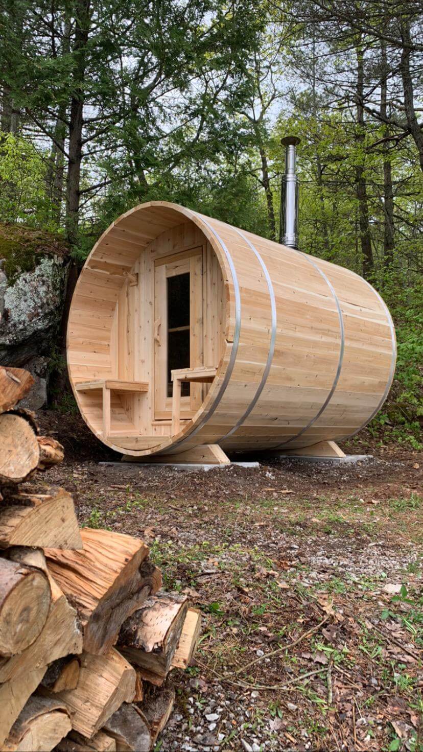 Dundalk CT Serenity 6 Person Barrel Sauna - Sauna Heater Supply