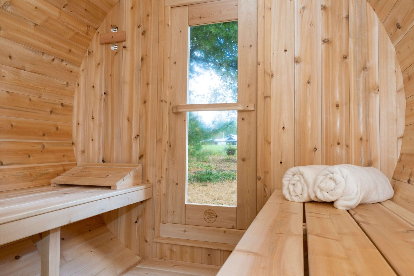 Dundalk CT Serenity 6 Person Barrel Sauna - Sauna Heater Supply