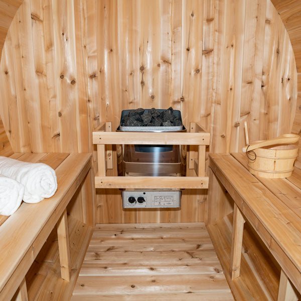 Dundalk CT Serenity 6 Person Barrel Sauna - Sauna Heater Supply