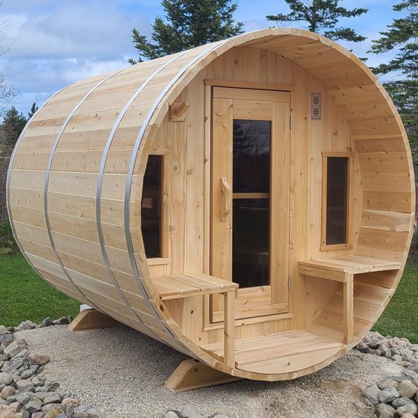 Dundalk CT Tranquility 6 Person Barrel Sauna - Sauna Heater Supply