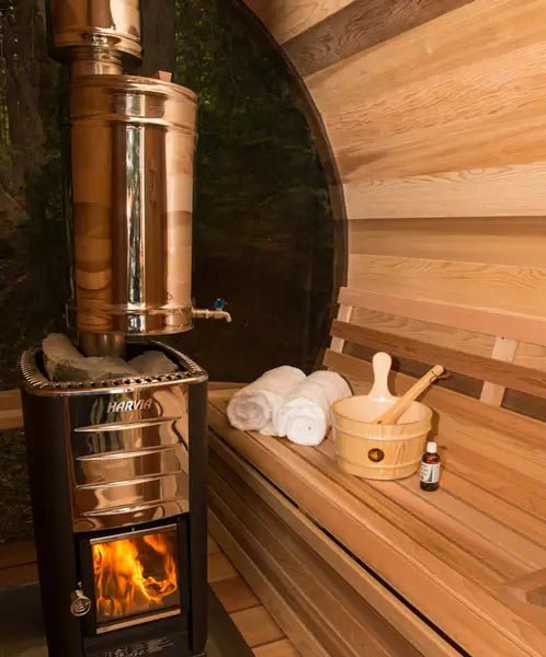 Dundalk CT Tranquility 6 Person Barrel Sauna - Sauna Heater Supply