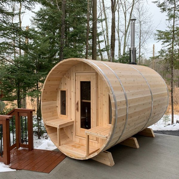 Dundalk CT Tranquility 6 Person Barrel Sauna - Sauna Heater Supply