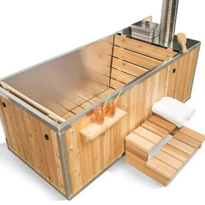 Dundalk LeisureCraft The Starlight Wood Burning Hot Tub - The Sauna Solution LLC
