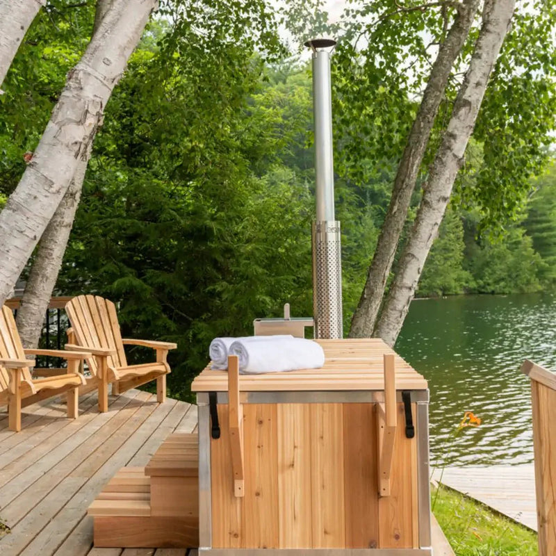 Dundalk LeisureCraft The Starlight Wood Burning Hot Tub - The Sauna Solution LLC