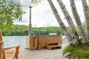 Dundalk LeisureCraft The Starlight Wood Burning Hot Tub - The Sauna Solution LLC