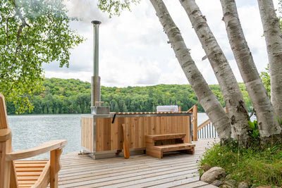 Dundalk LeisureCraft The Starlight Wood Burning Hot Tub - The Sauna Solution LLC
