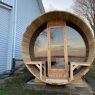 Dundalk LeisureCraft Tranquility MP Barrel Sauna - Sauna Heater Supply