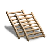 Golden Designs 2 - Person Ergonomic Sauna Back Rest in Hemlock Wood - The Sauna Solution LLC
