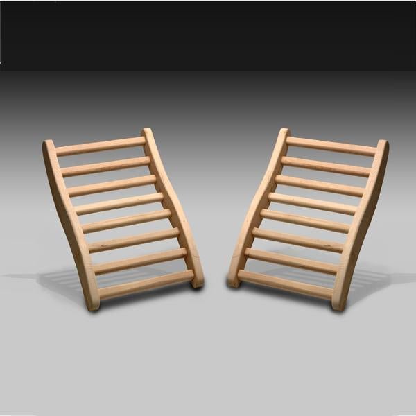 Golden Designs 3 - Person Ergonomic Sauna Back Rest in Hemlock Wood - The Sauna Solution LLC
