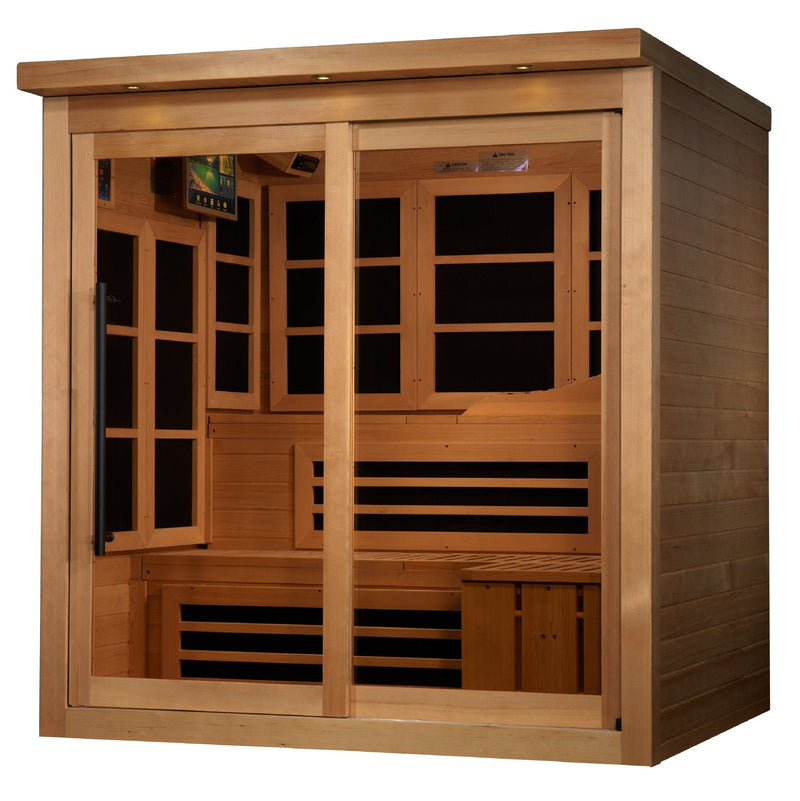 Golden Designs 6 - Person Near Zero EMF FAR Infrared Sauna - The Sauna Solution LLC
