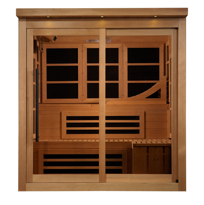 Golden Designs 6 - Person Near Zero EMF FAR Infrared Sauna - The Sauna Solution LLC