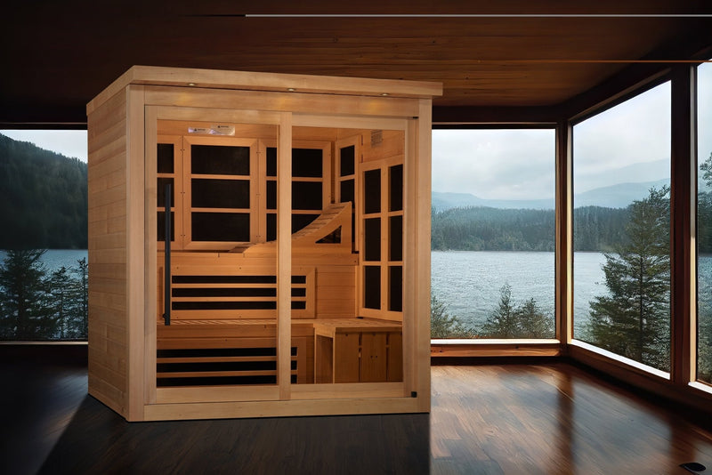 Golden Designs 6 - Person Near Zero EMF FAR Infrared Sauna - The Sauna Solution LLC