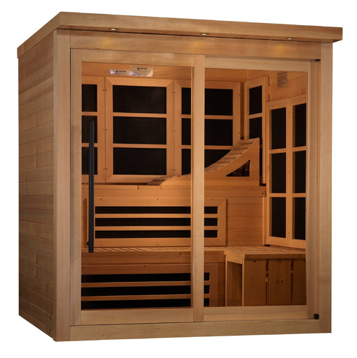 Golden Designs 6 - Person Near Zero EMF FAR Infrared Sauna - The Sauna Solution LLC
