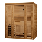 Golden Designs "Andermatt" 3 - Person Traditional Steam Sauna – Pacific Premium Clear Cedar - The Sauna Solution LLC