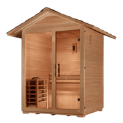 Golden Designs "Arlberg" 3 Person Traditional Outdoor Sauna - Canadian Hemlock - The Sauna Solution LLC