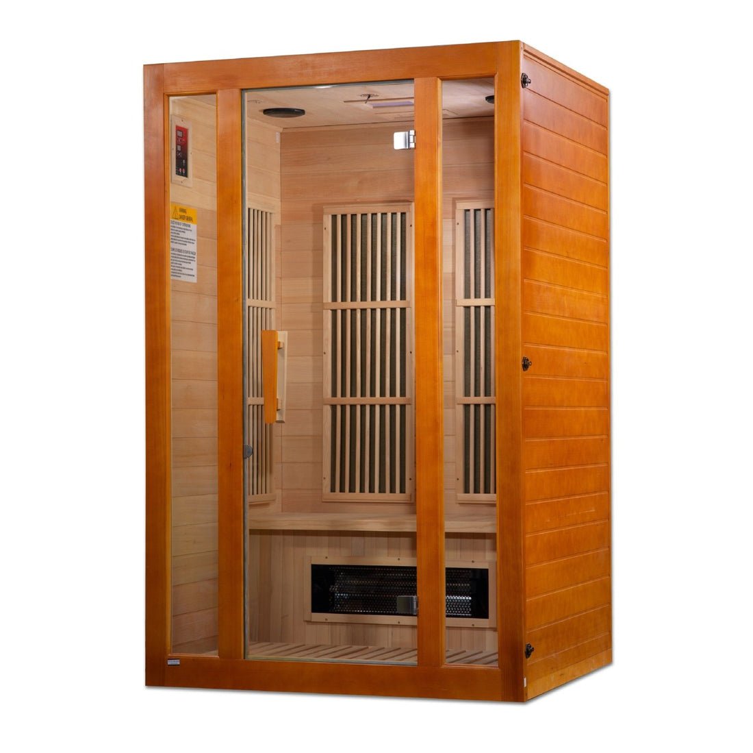 Golden Designs Aspen Maxxus 2 - Person Low EMF FAR Infrared Sauna with Hemlock Wood - The Sauna Solution